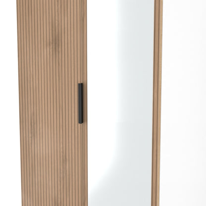 Java Tall Mirror Wardrobe Not Applicable 2 Doors 2 Drawers 196cm