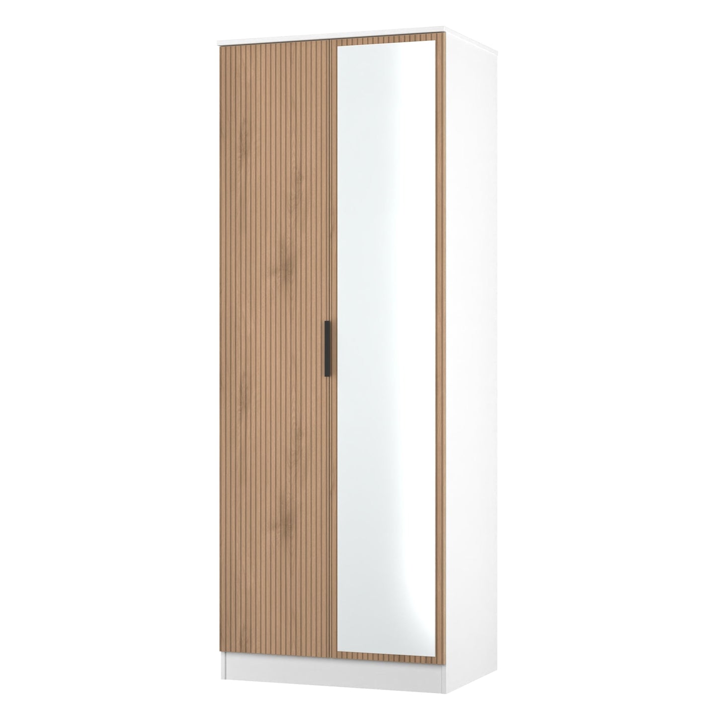 Java Tall Mirror Wardrobe Not Applicable 2 Doors 1 Shelf 196cm