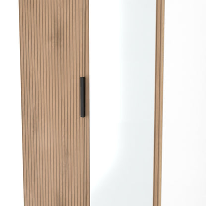 Java Tall Mirror Wardrobe Not Applicable 2 Doors 1 Shelf 196cm
