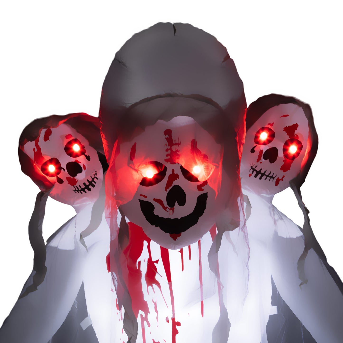 Three-Headed Ghost Inflatable Halloween Decoration - 270cm