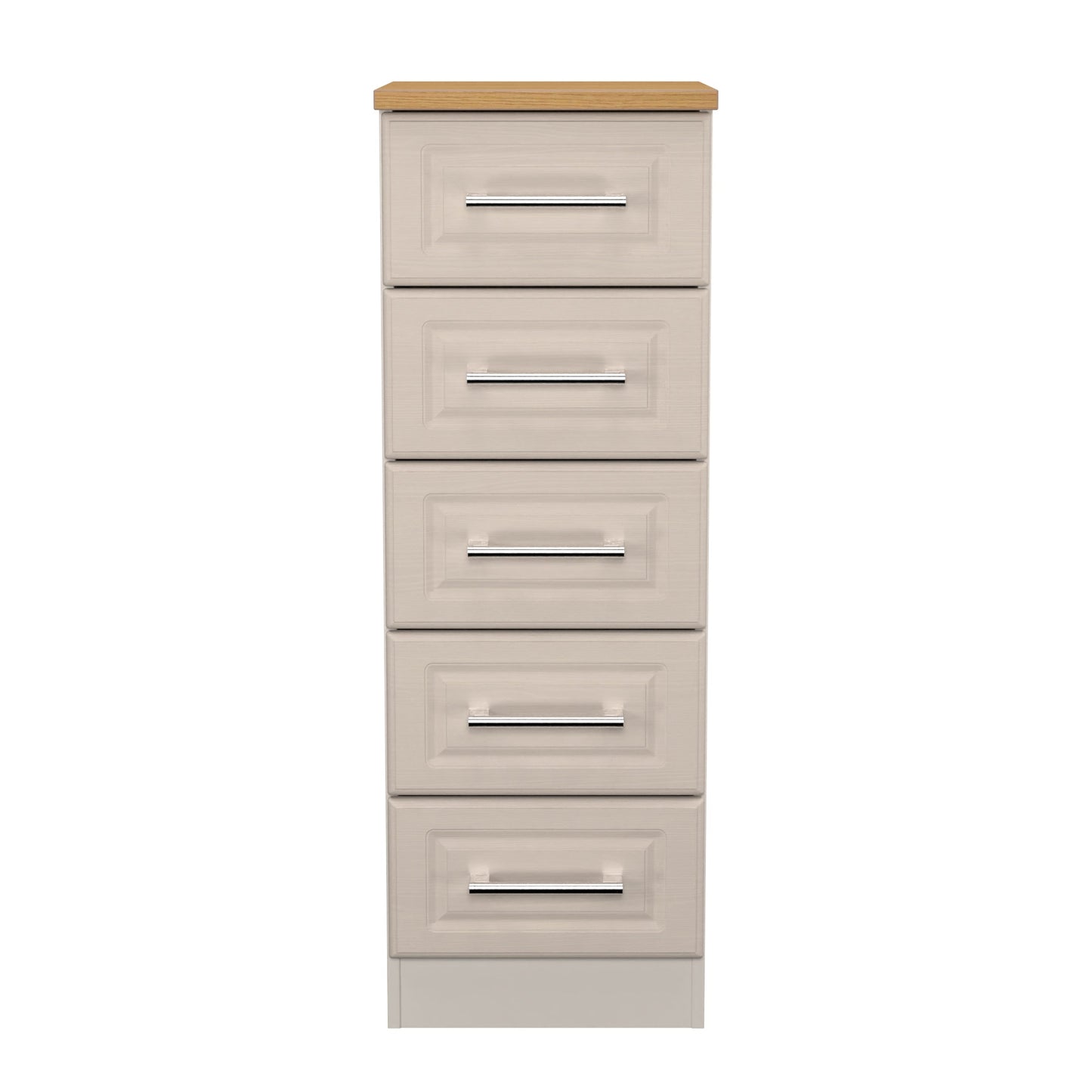 Kent Tall Tallboy Off-White 5 Drawers 108cm