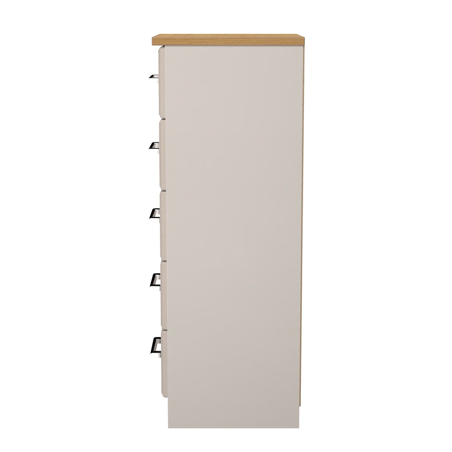 Kent Tall Tallboy Off-White 5 Drawers 108cm
