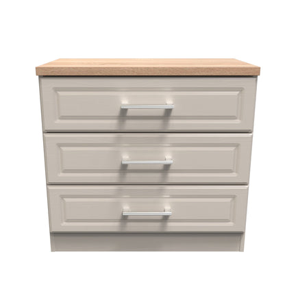 Kent Chest of Drawers Off-White 3 Drawers 74cm