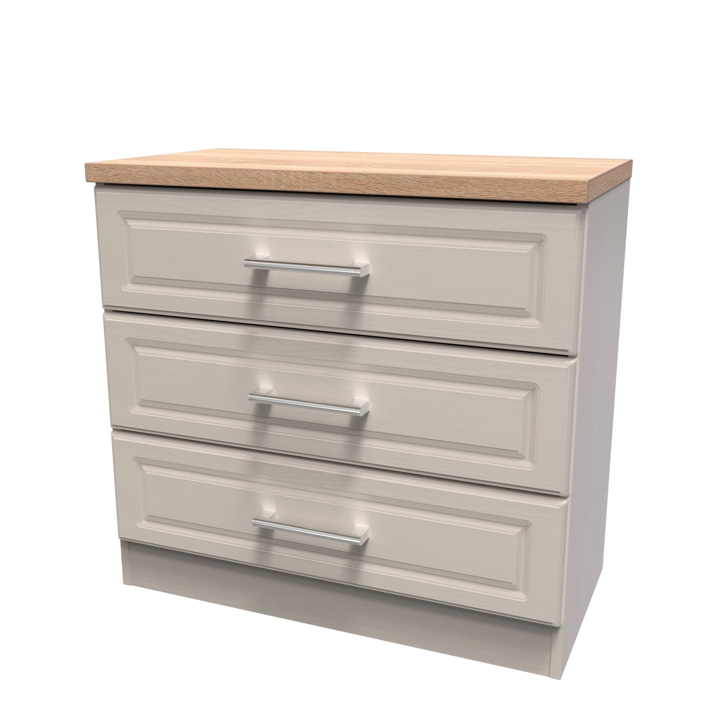 Kent Chest of Drawers Off-White 3 Drawers 74cm