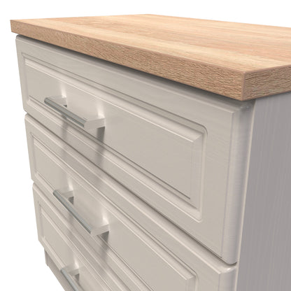Kent Chest of Drawers Off-White 3 Drawers 74cm