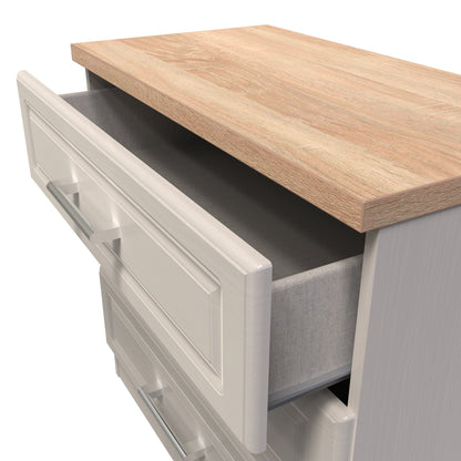 Kent Chest of Drawers Off-White 3 Drawers 74cm