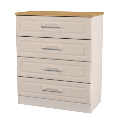 Kent Chest of Drawers Off-White 4 Drawers 89cm