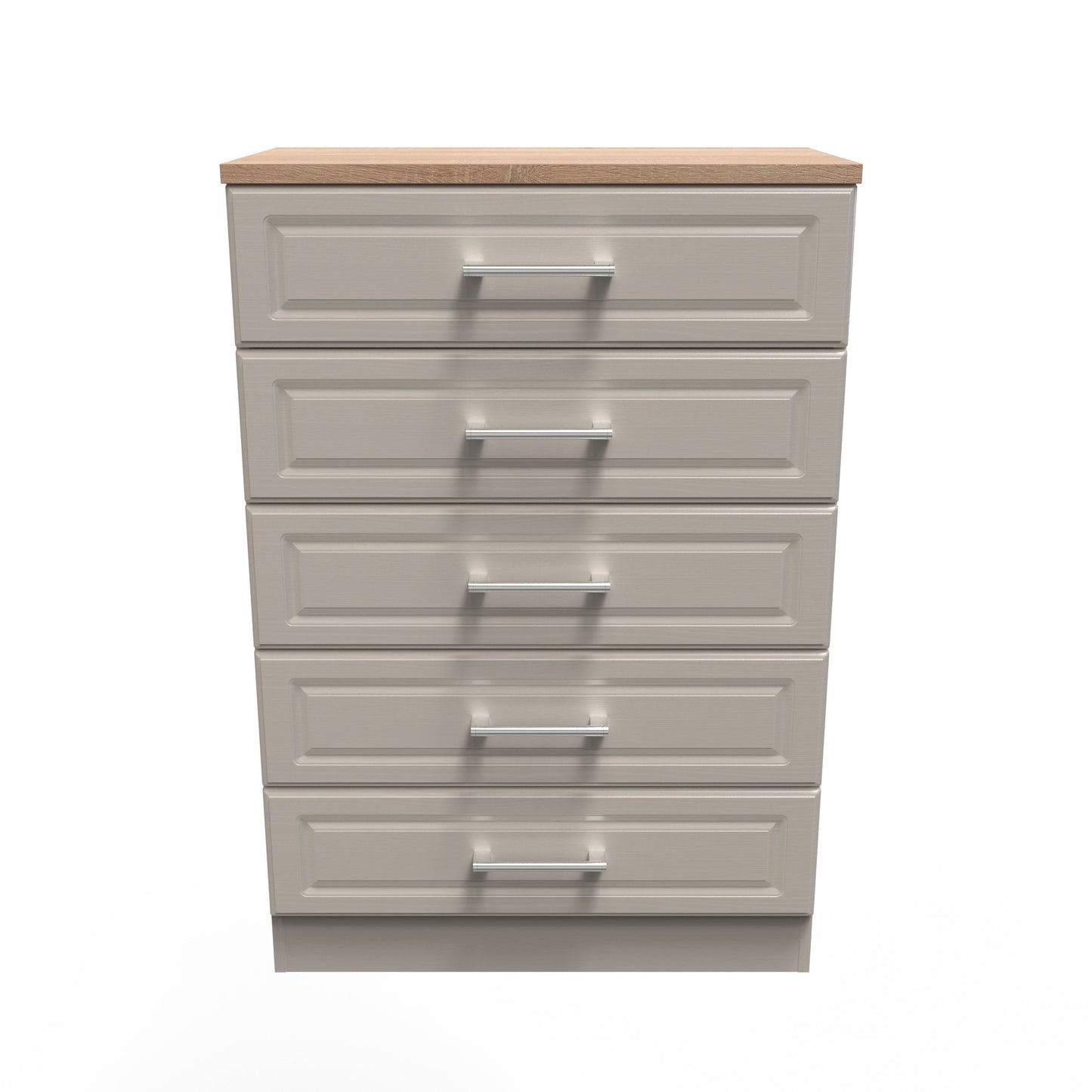 Kent Tall Chest of Drawers Off-White 5 Drawers 108cm