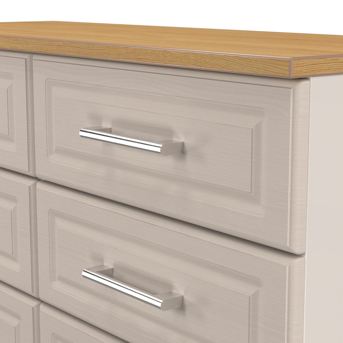 Kent Large Chest of Drawers Off-White 6 Drawers 110cm