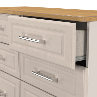 Kent Large Chest of Drawers Off-White 6 Drawers 110cm