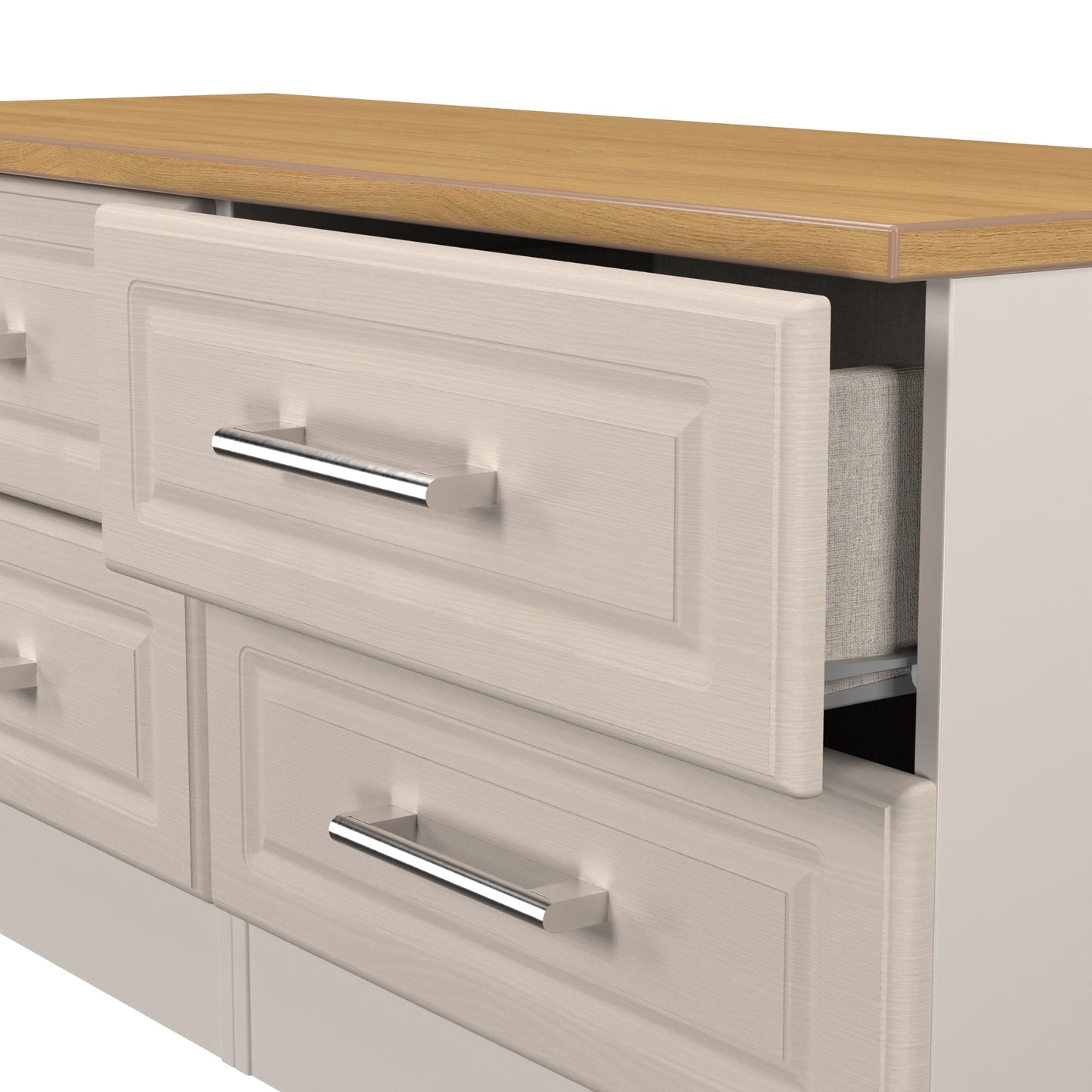 Kent Large Chest of Drawers Off-White 4 Drawers 110cm