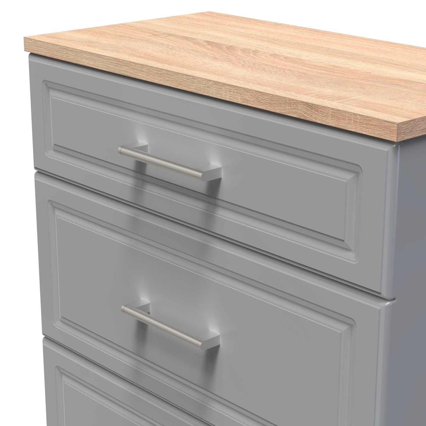 Kent Chest of Drawers Grey & Oak 3 Drawers 39cm