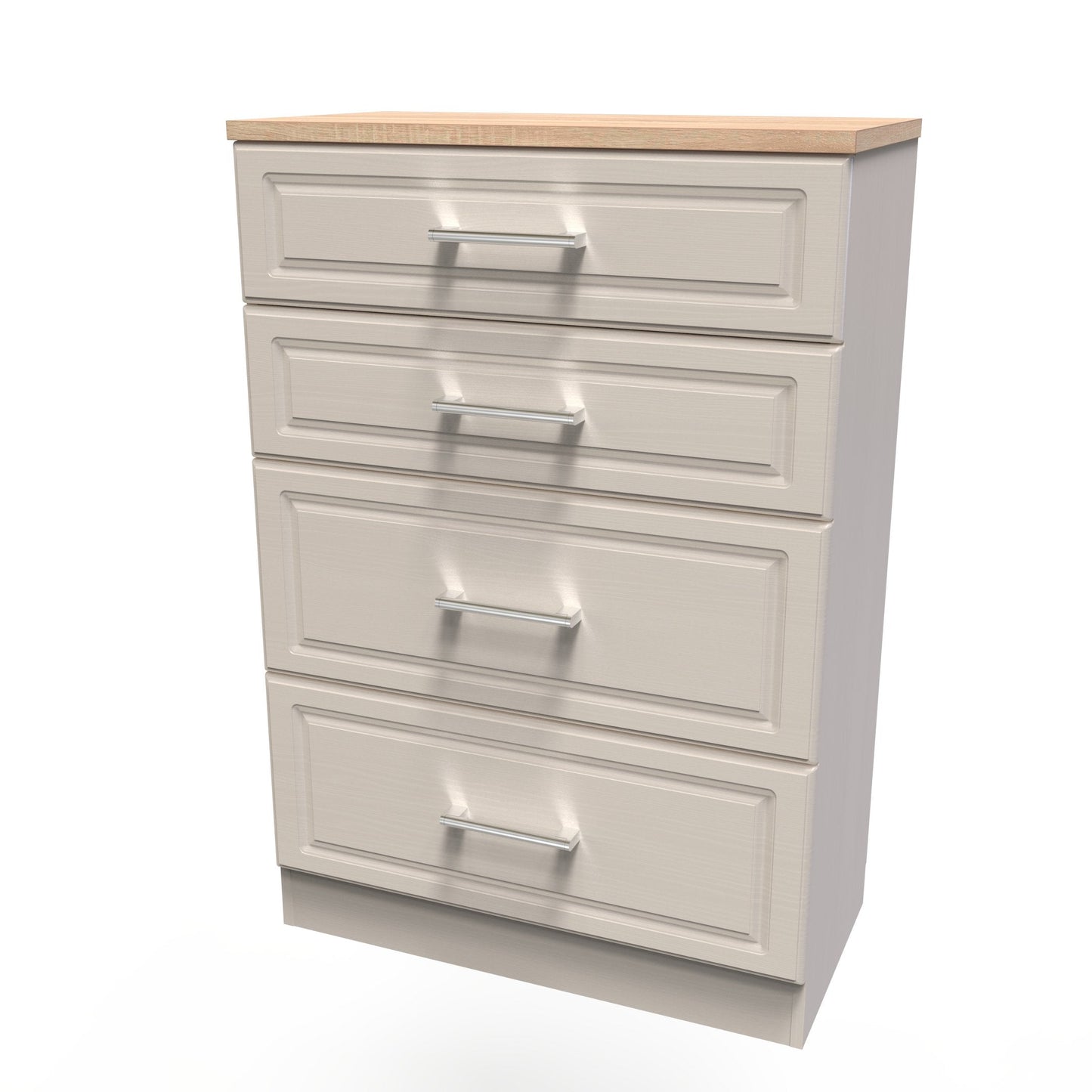 Kent Tall Chest of Drawers Off-White 4 Drawers 108cm