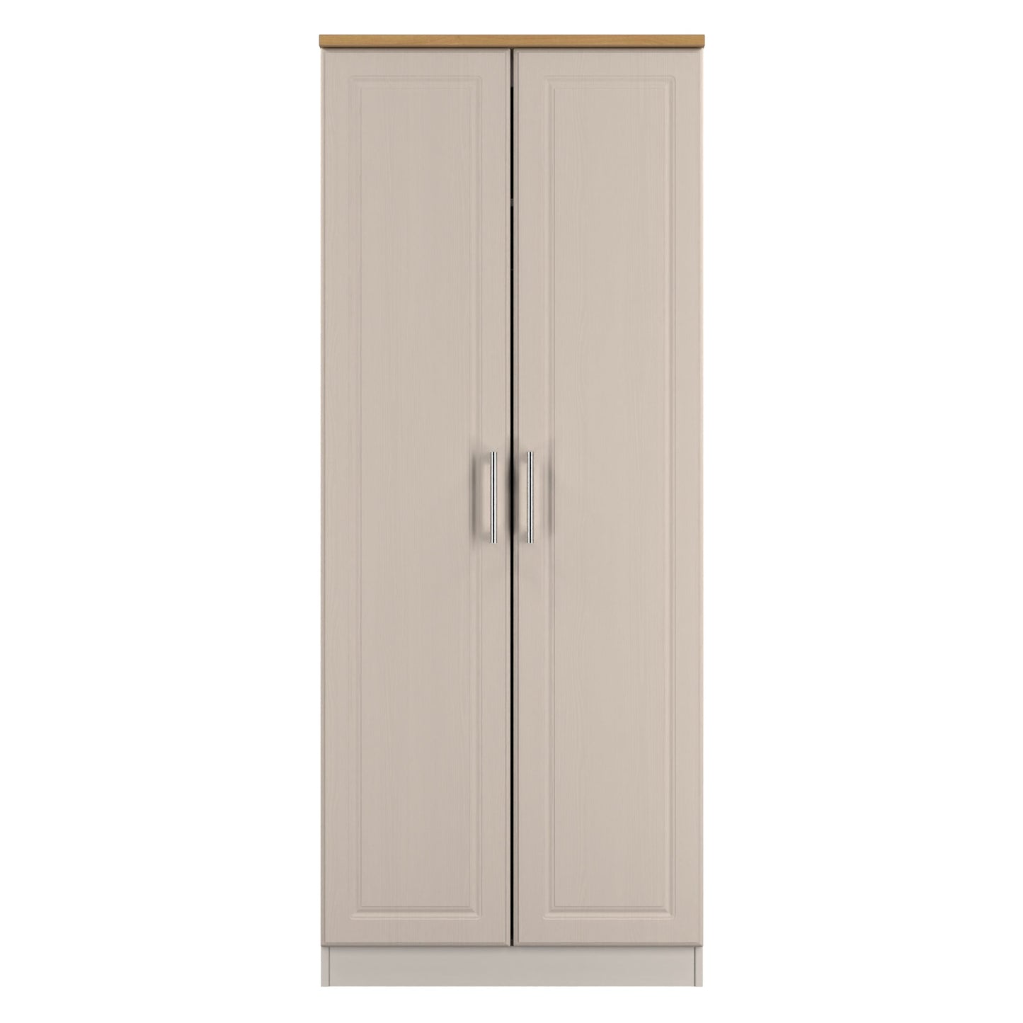 Kent Tall Wardrobe Off-White 2 Doors 1 Shelf 182cm