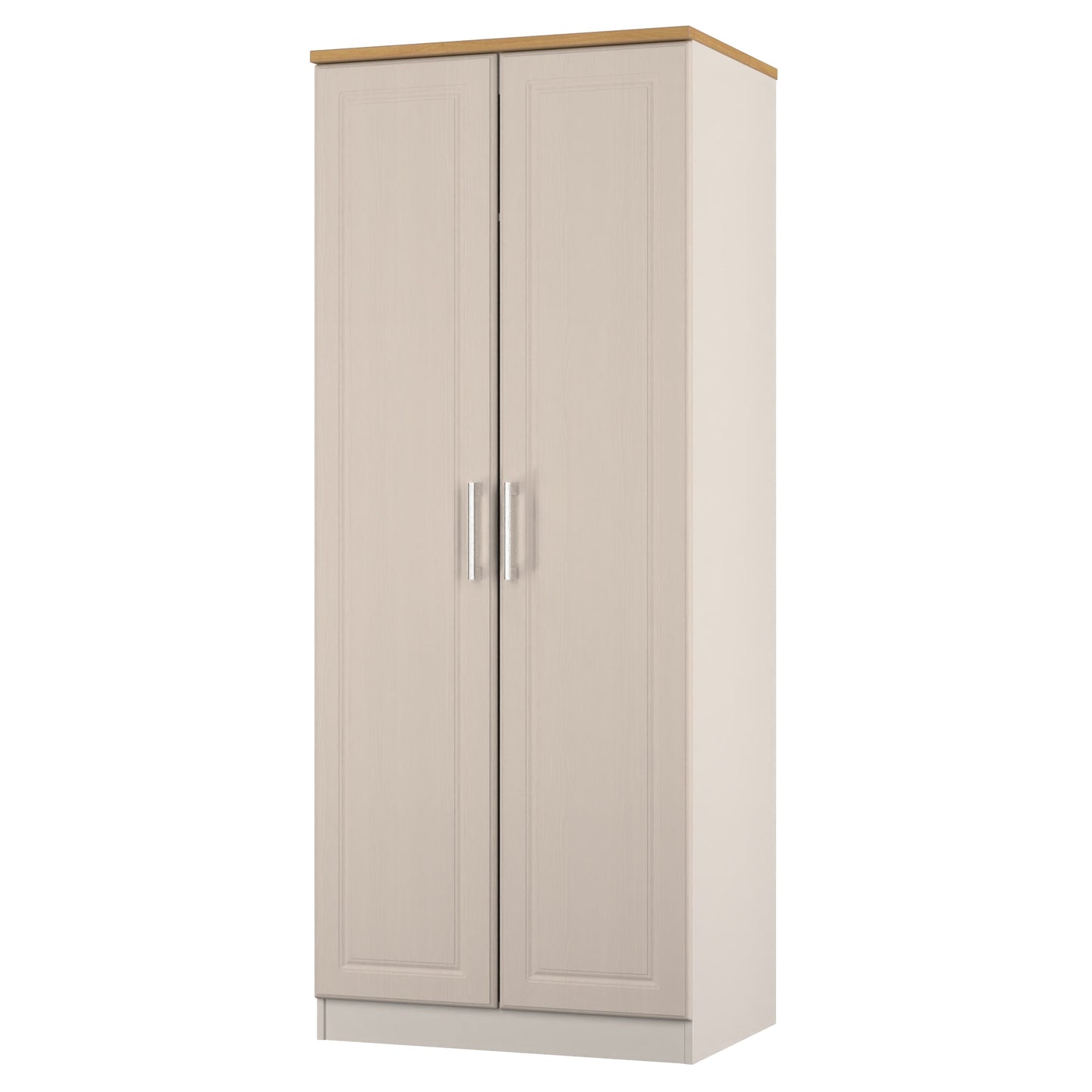 Kent Tall Wardrobe Off-White 2 Doors 1 Shelf 182cm