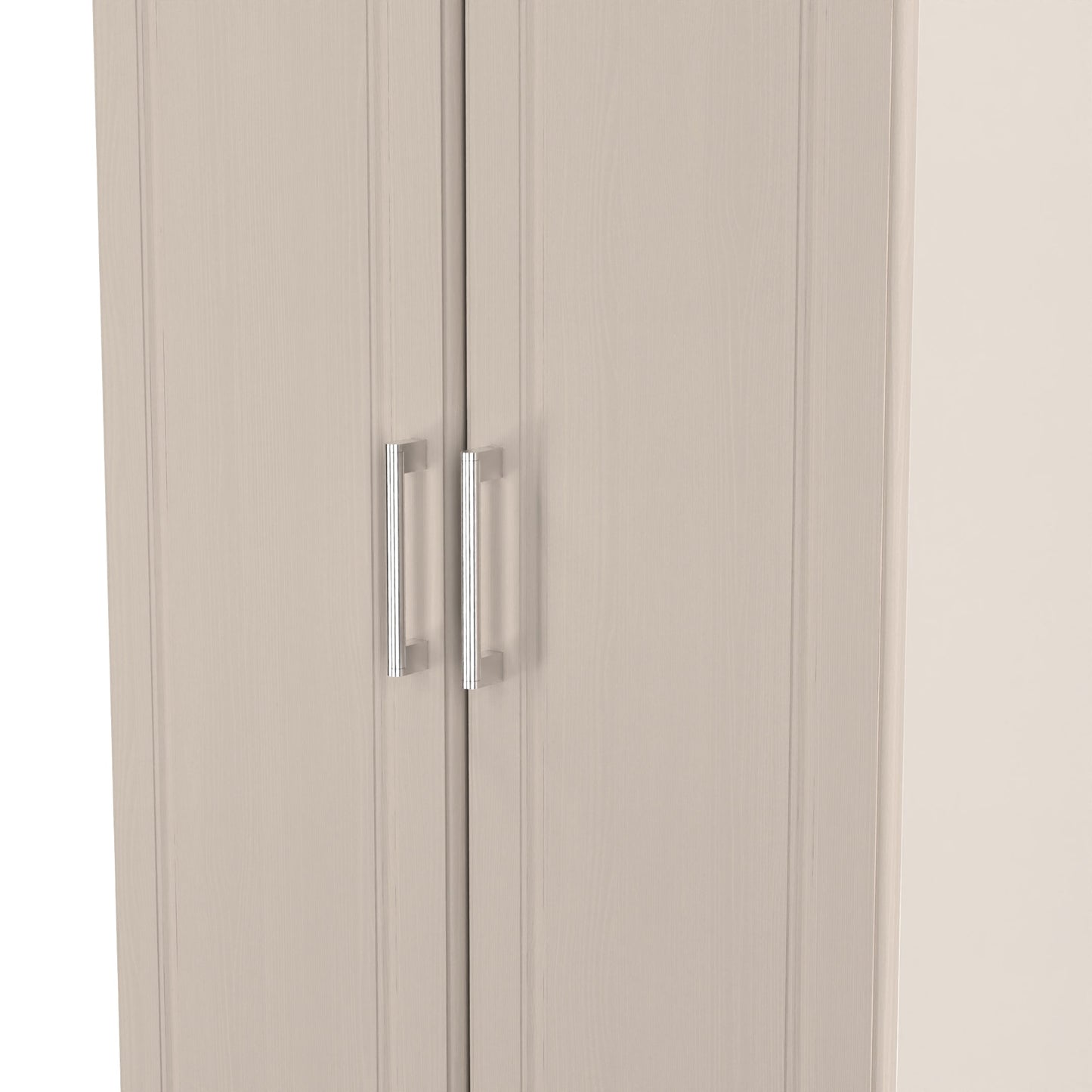 Kent Tall Wardrobe Off-White 2 Doors 1 Shelf 182cm