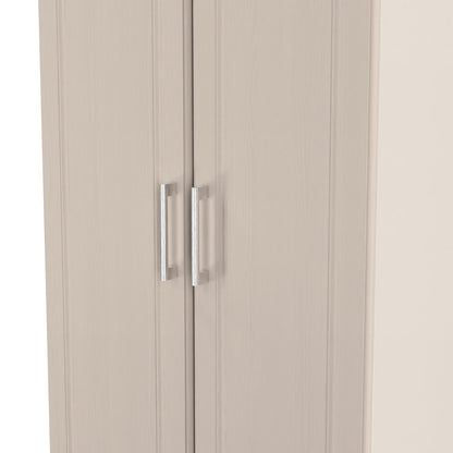 Kent Tall Wardrobe Off-White 2 Doors 1 Shelf 182cm