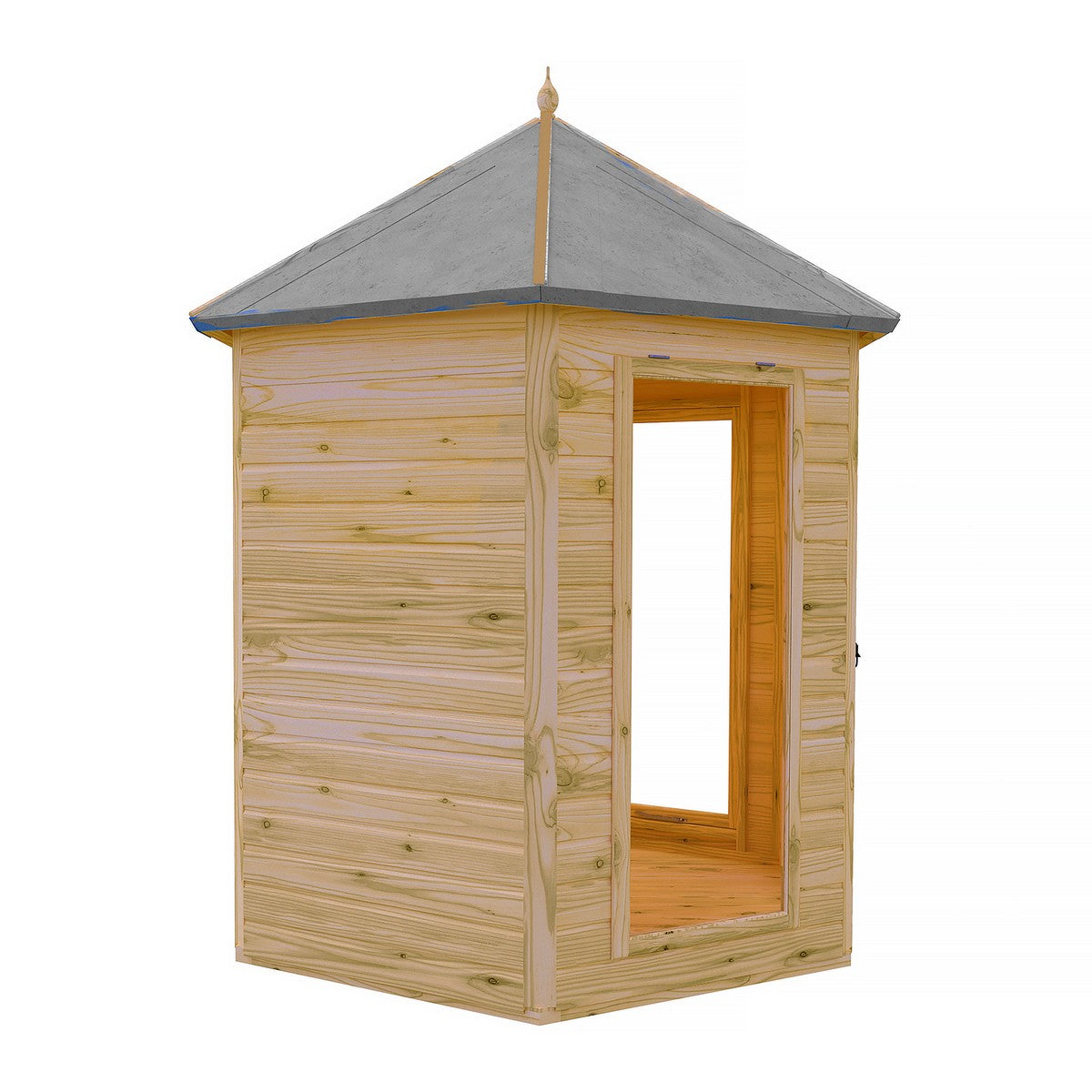Shire Kendall 6' 10" x 7' 10" Hexagonal Hip Summerhouse - Premium Dip Treated Tongue & Groove