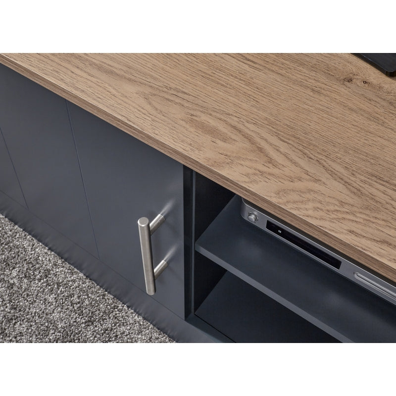 GFW Kendal TV Unit Blue 1 Shelf 1 Door