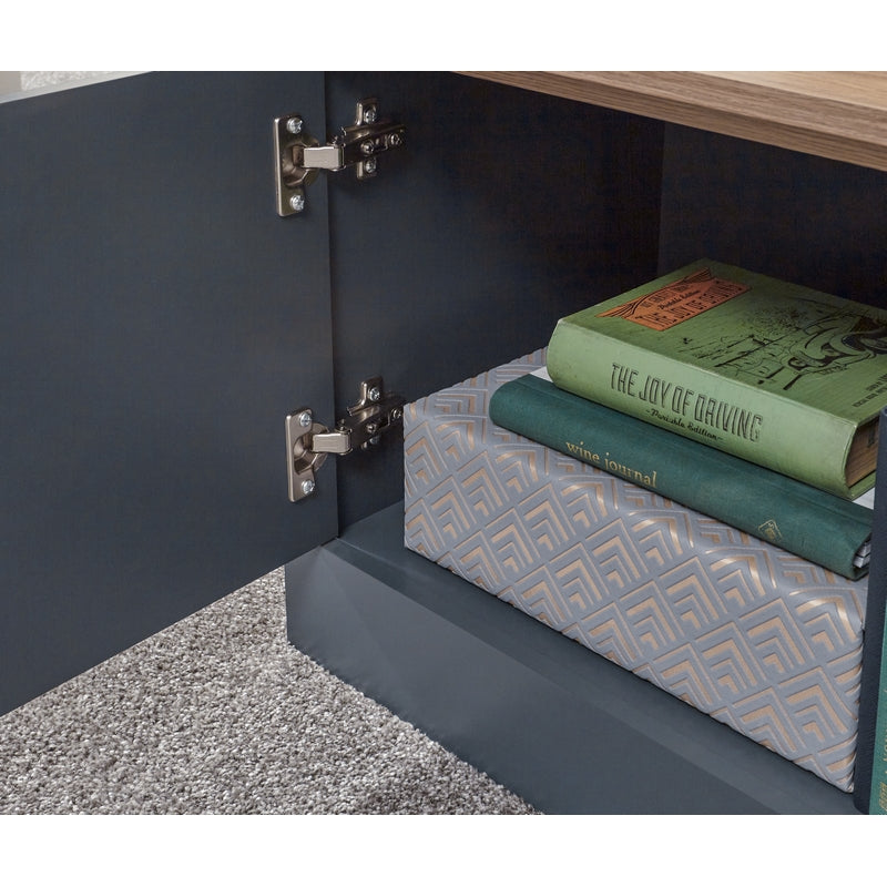 GFW Kendal TV Unit Blue 1 Shelf 1 Door