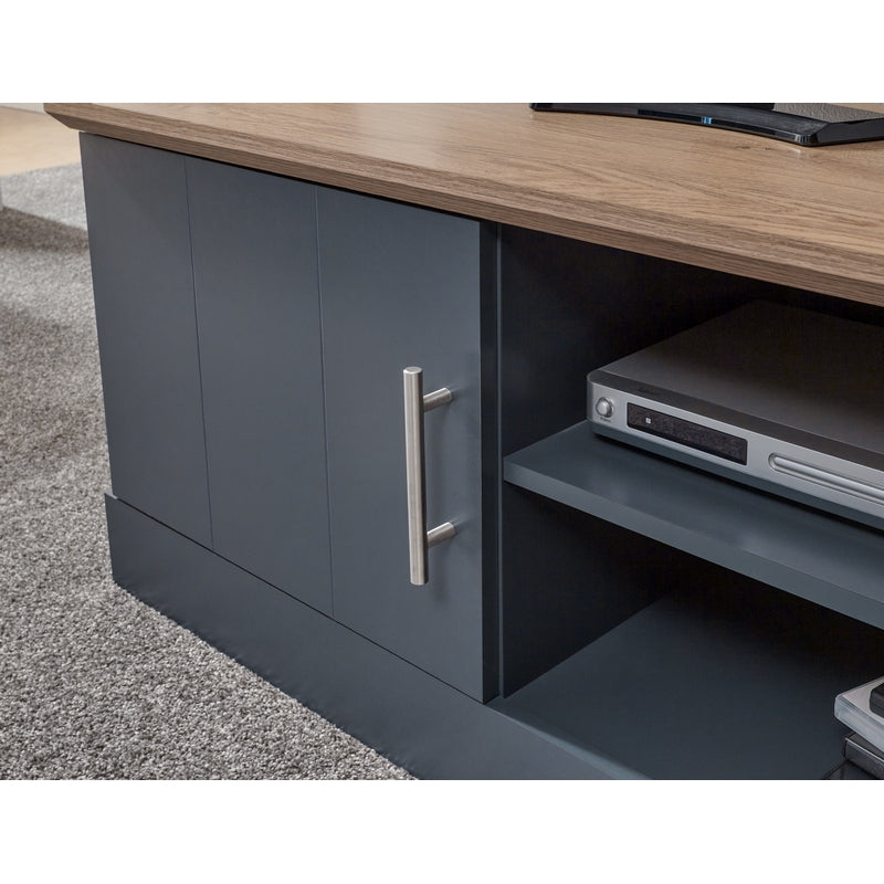 GFW Kendal TV Unit Blue 1 Shelf 1 Door