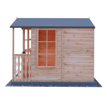 Shire Kensington 8' 5" x 6' 8" Apex Summerhouse - Premium Dip Treated Shiplap