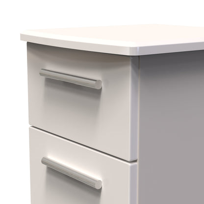 Knightsbridge Tall Tallboy Off-White 5 Drawers 108cm