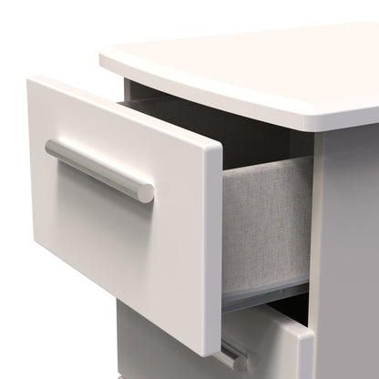 Knightsbridge Tall Tallboy Off-White 5 Drawers 108cm