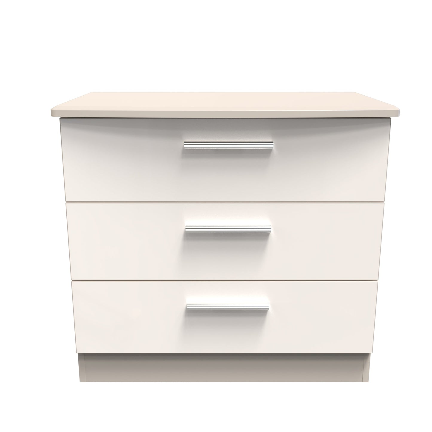 Knightsbridge Chest of Drawers Off-White 3 Drawers 77cm