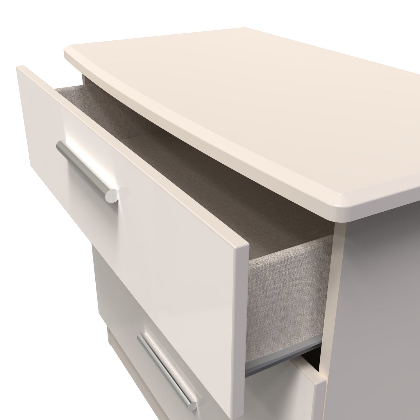 Knightsbridge Chest of Drawers Off-White 3 Drawers 77cm