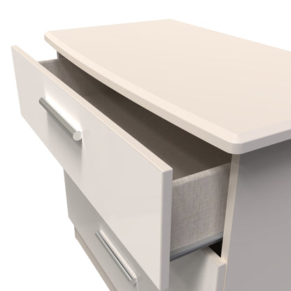 Knightsbridge Chest of Drawers Off-White 3 Drawers 77cm