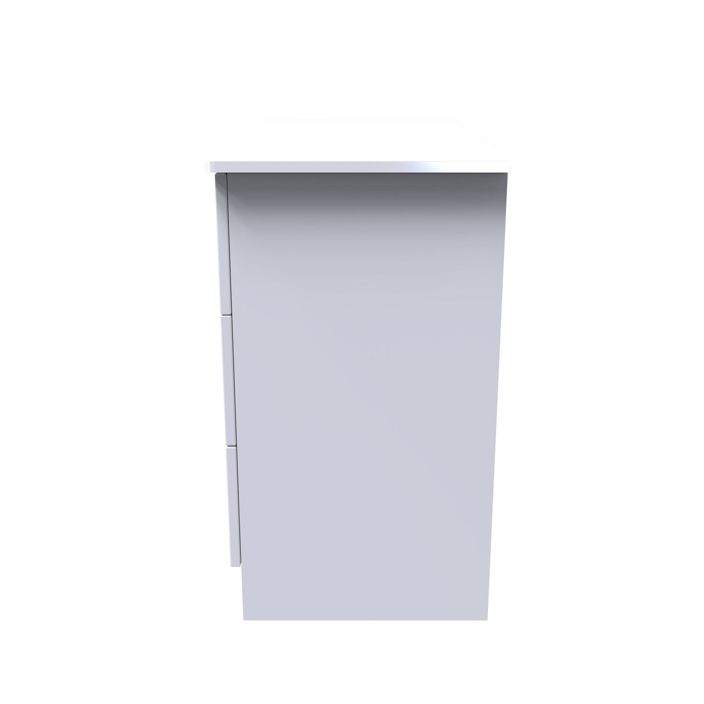 Knightsbridge Chest of Drawers White 3 Drawers 77cm