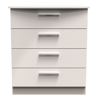 Knightsbridge Chest of Drawers Off-White 4 Drawers 89cm