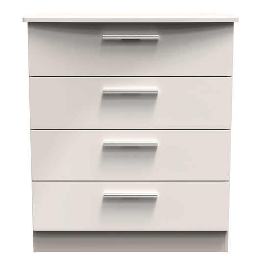 Knightsbridge Chest of Drawers Off-White 4 Drawers 89cm