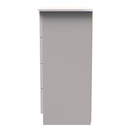 Knightsbridge Chest of Drawers Off-White 4 Drawers 89cm