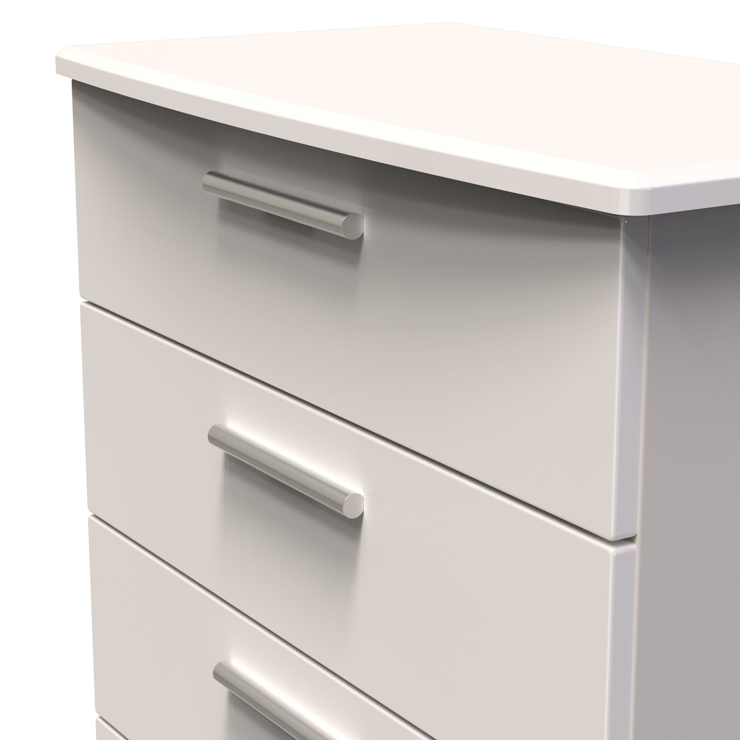 Knightsbridge Chest of Drawers Off-White 4 Drawers 89cm