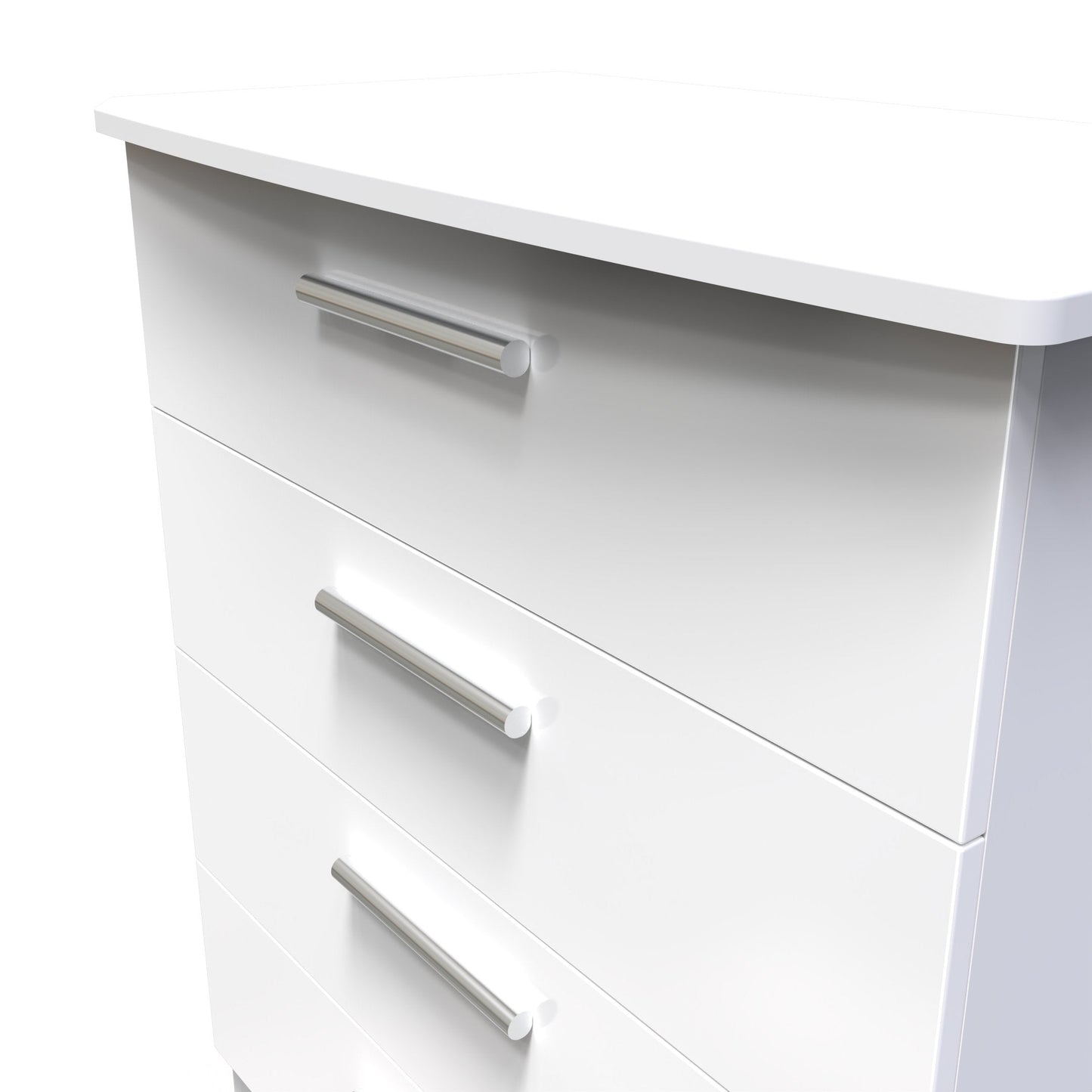Knightsbridge Chest of Drawers White 4 Drawers 89cm