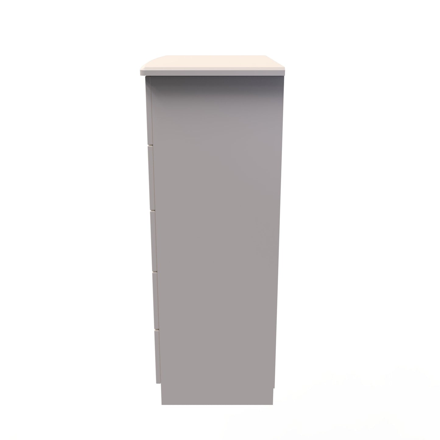 Knightsbridge Tall Chest of Drawers Off-White 5 Drawers 108cm