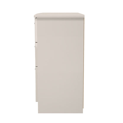 Knightsbridge Large Chest of Drawers Off-White 6 Drawers 112cm