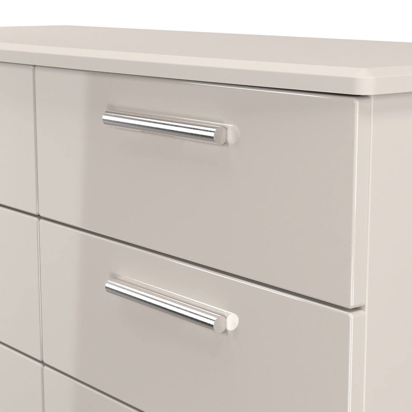 Knightsbridge Large Chest of Drawers Off-White 6 Drawers 112cm