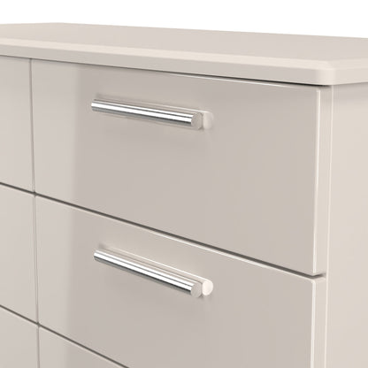 Knightsbridge Large Chest of Drawers Off-White 6 Drawers 112cm
