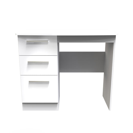 Knightsbridge Desk White 3 Drawers 93cm