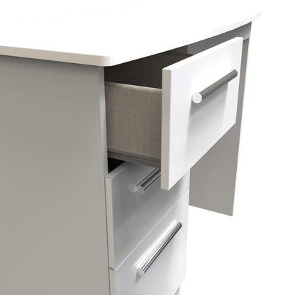 Knightsbridge Desk White 3 Drawers 93cm