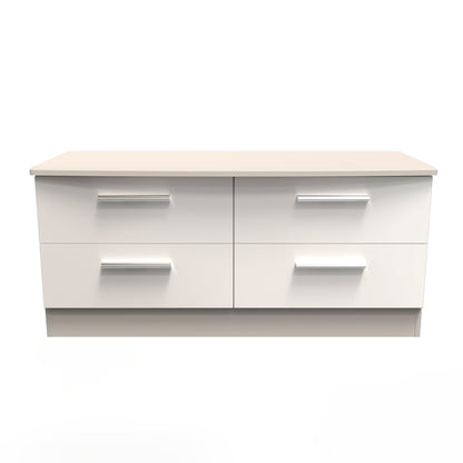 Knightsbridge Large Chest of Drawers Off-White 4 Drawers 112cm