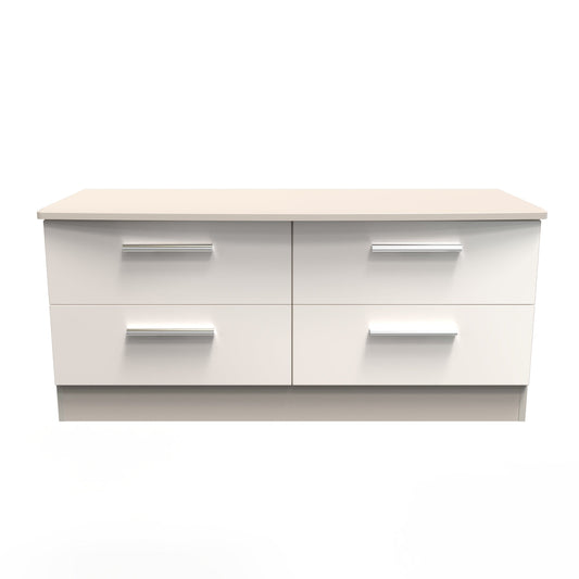 Knightsbridge Large Chest of Drawers Off-White 4 Drawers 112cm