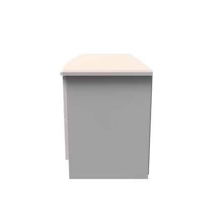 Knightsbridge Large Chest of Drawers Off-White 4 Drawers 112cm