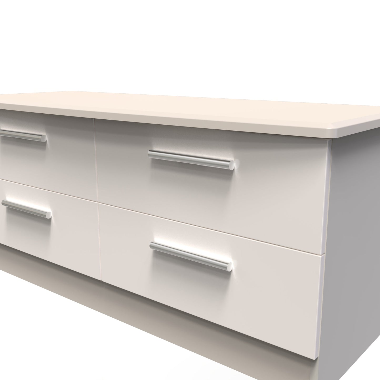 Knightsbridge Large Chest of Drawers Off-White 4 Drawers 112cm