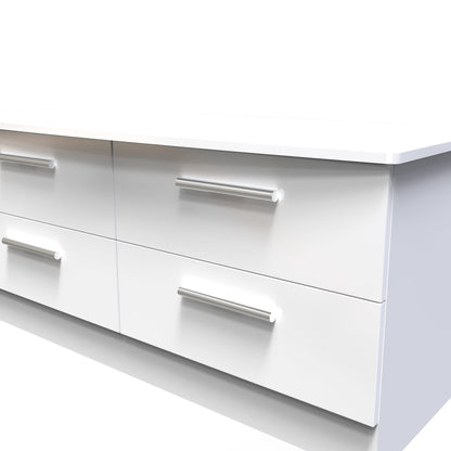 Knightsbridge Large Chest of Drawers White 4 Drawers 112cm