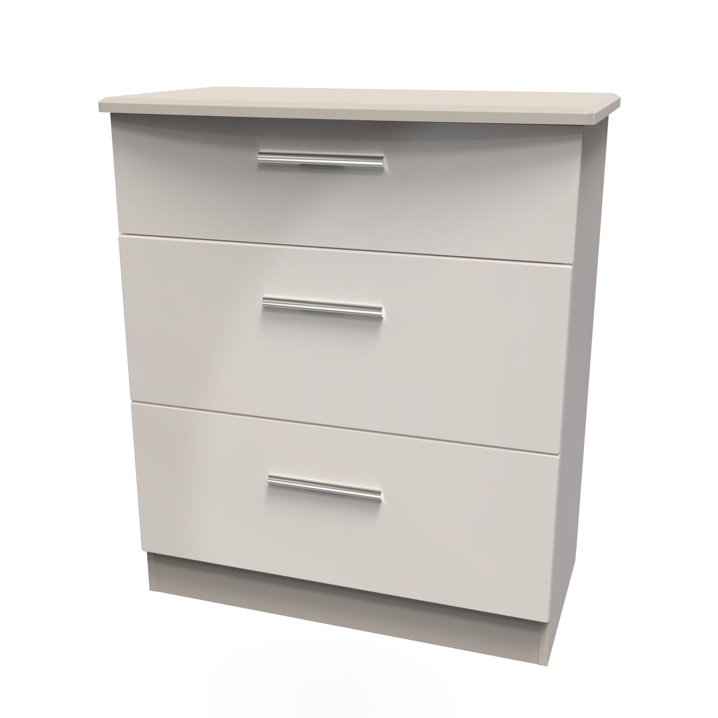 Knightsbridge Chest of Drawers Off-White 3 Drawers 42cm