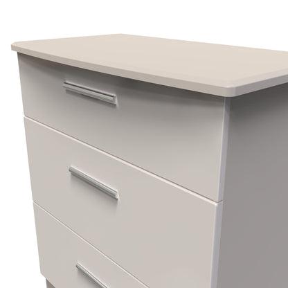 Knightsbridge Chest of Drawers Off-White 3 Drawers 42cm